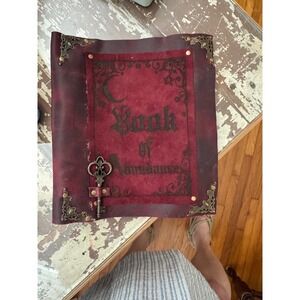 Book of Abundance Leather Savings Binder Budget Journal Burgundy 6-Ring
